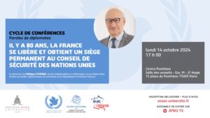 Conférence de M. Philippe Etienne, 14 octobre 2024